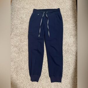 FIGS Navy High Waisted Zamora Jogger Scrub Pants